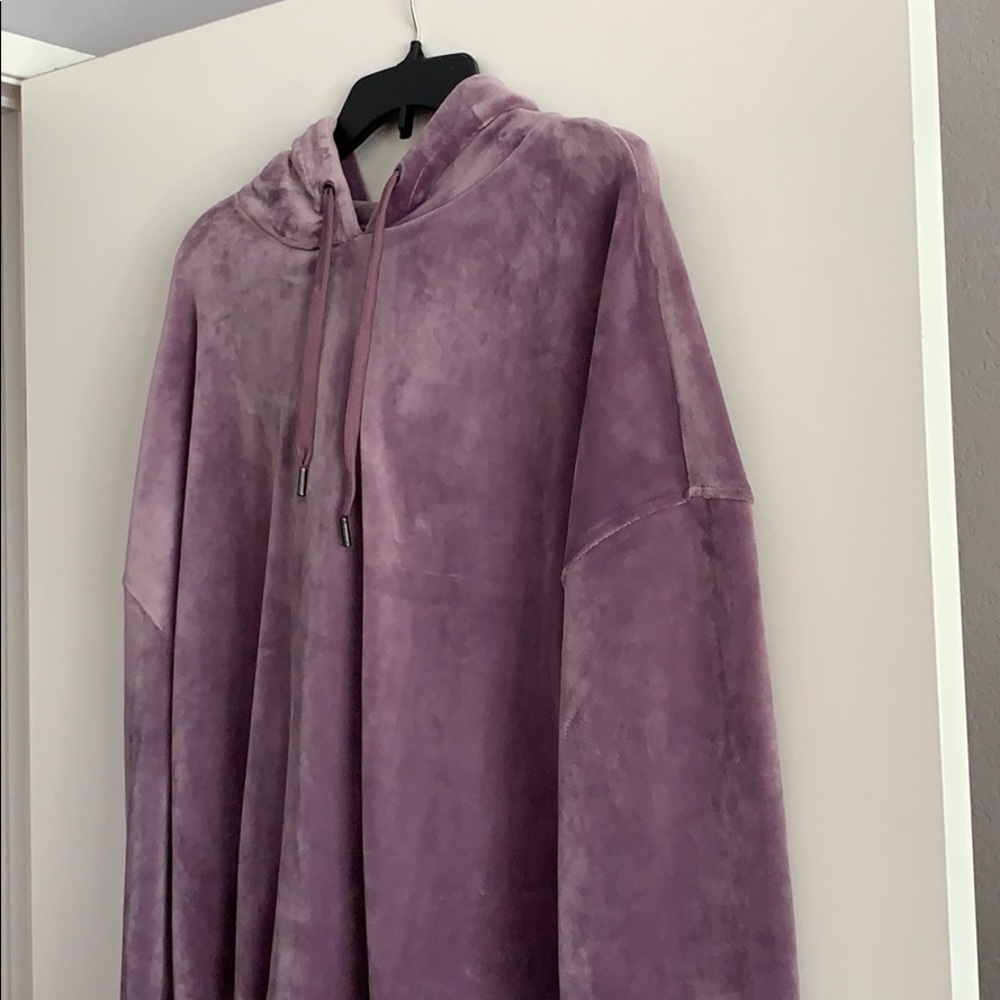 Velor purple sweatshirt